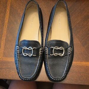Nine West Black Moccasin-Style Loafers